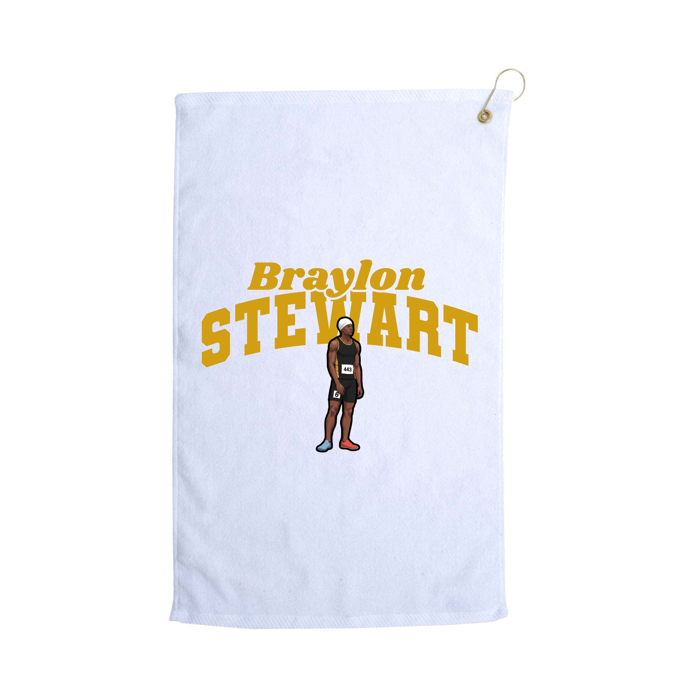 Golf Towel — Signature Arch in White