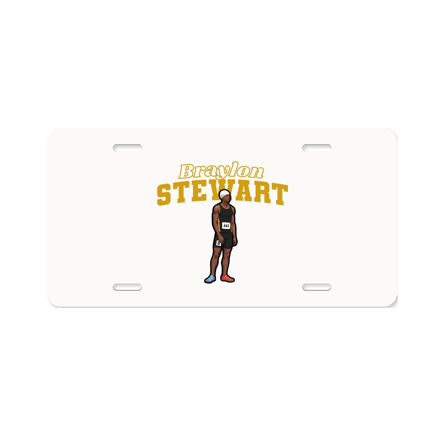 License Plate — Name Arch in Classic