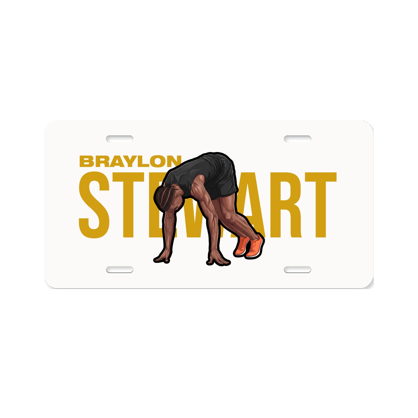 License Plate — Player Name in Classic