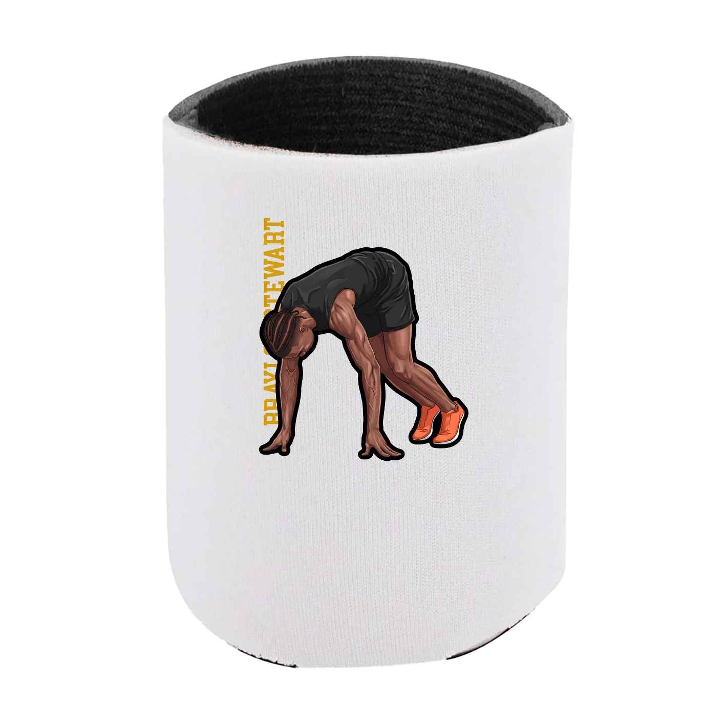 Can Holder — Name Vertical in White