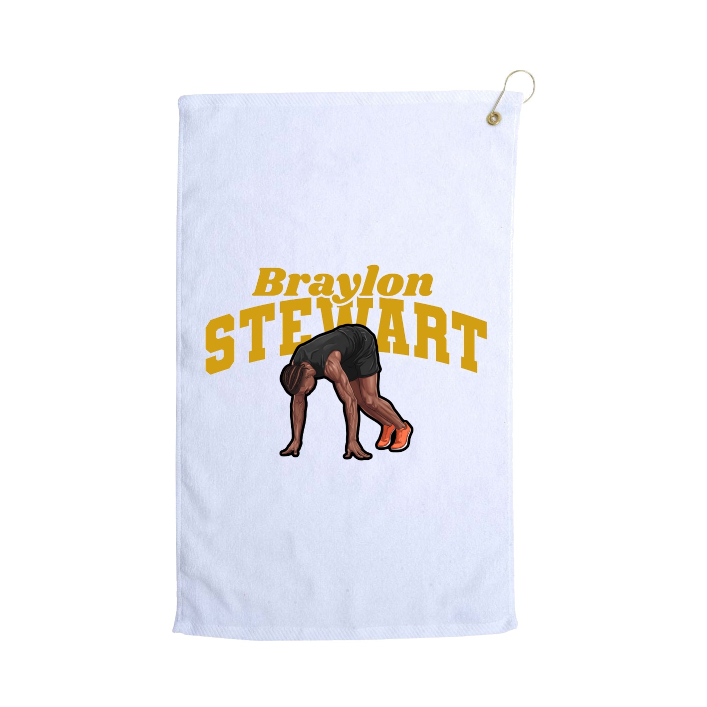 Golf Towel — Signature Arch in White