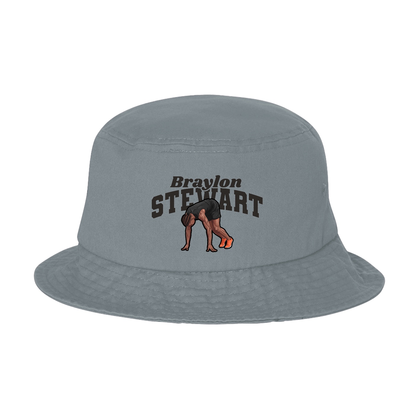 Bucket Cap — Signature Arch in Grey