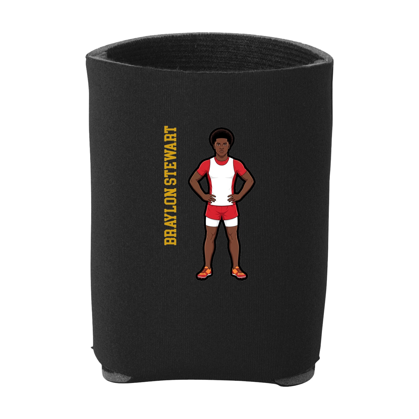 Can Holder — Name Vertical in Black