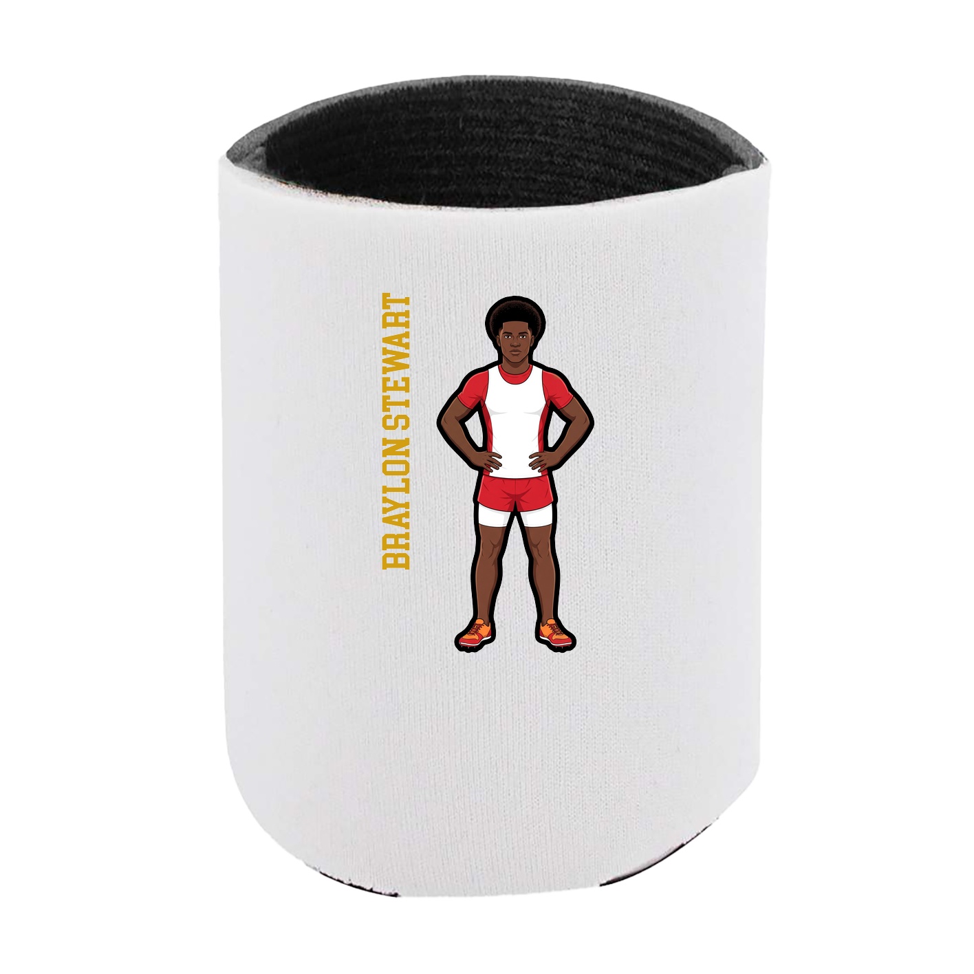 Can Holder — Name Vertical in White