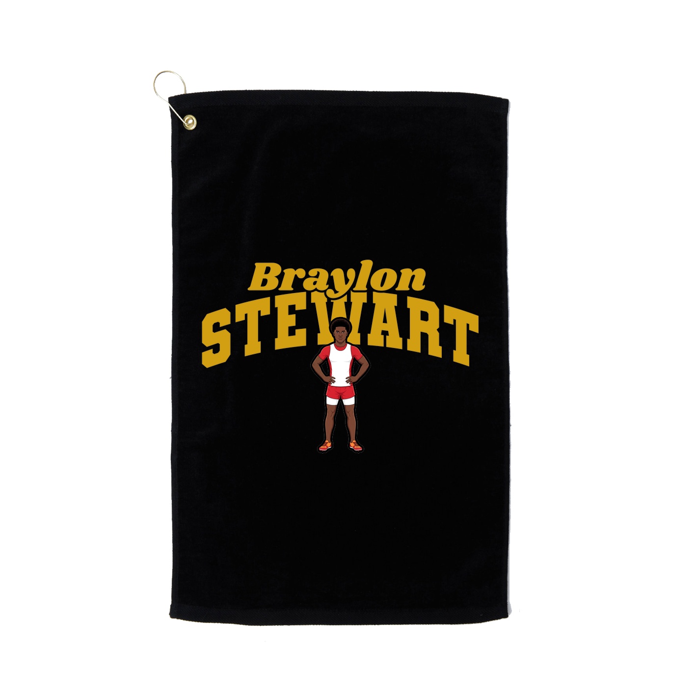 Golf Towel — Signature Arch in Black
