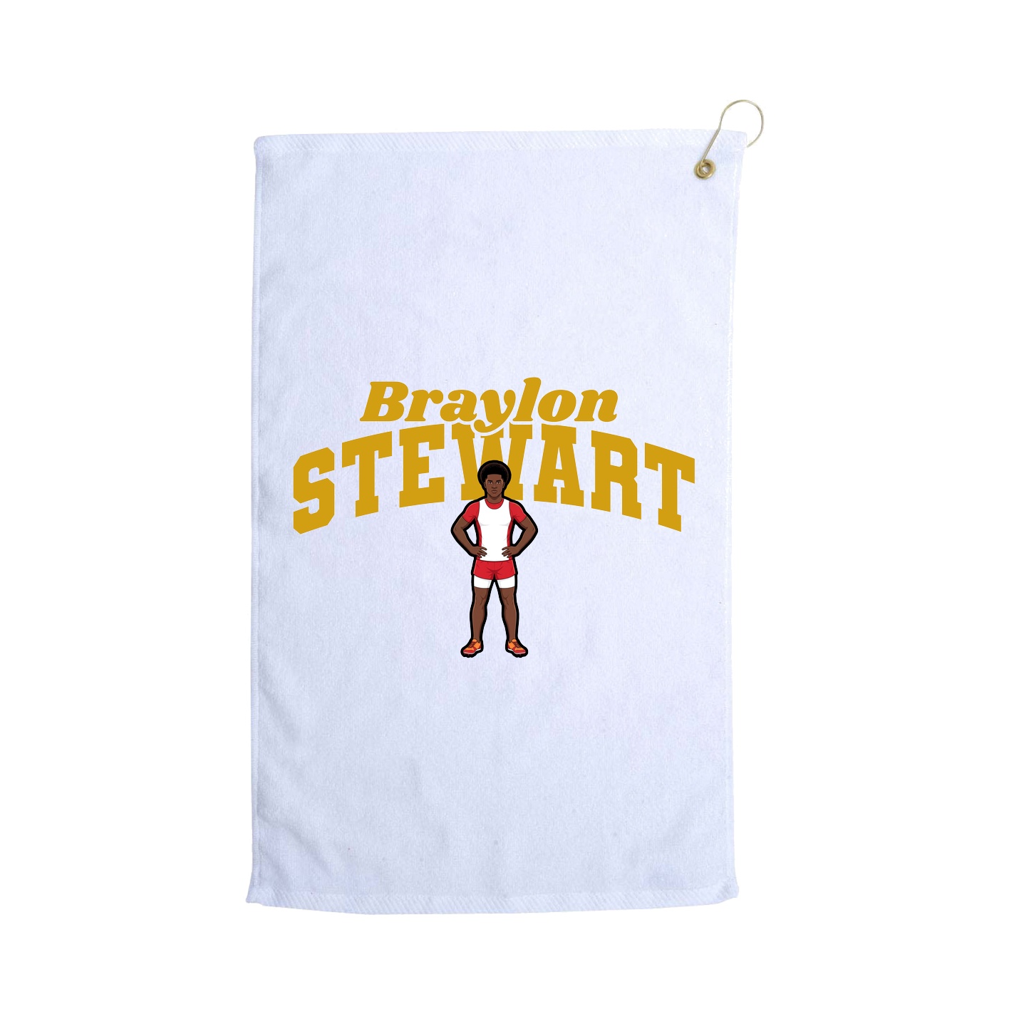 Golf Towel — Signature Arch in White