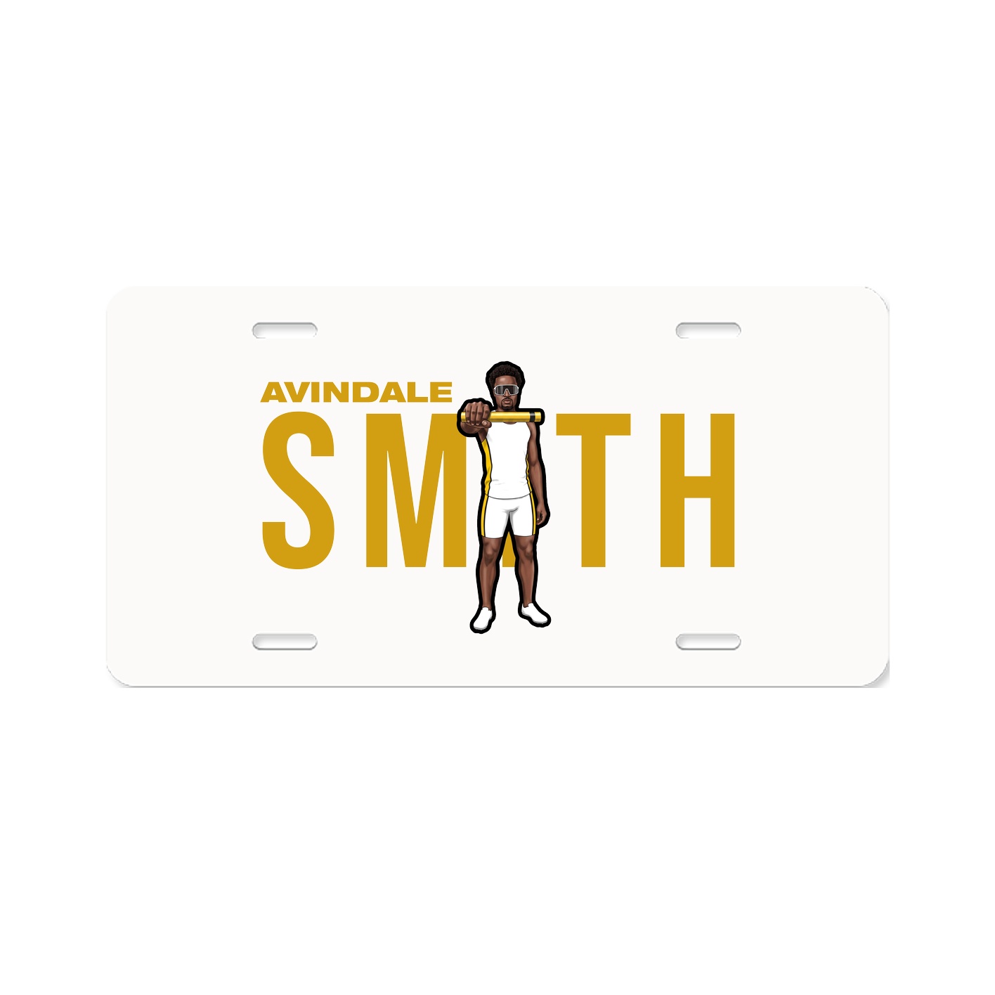 License Plate — Player Name in Classic