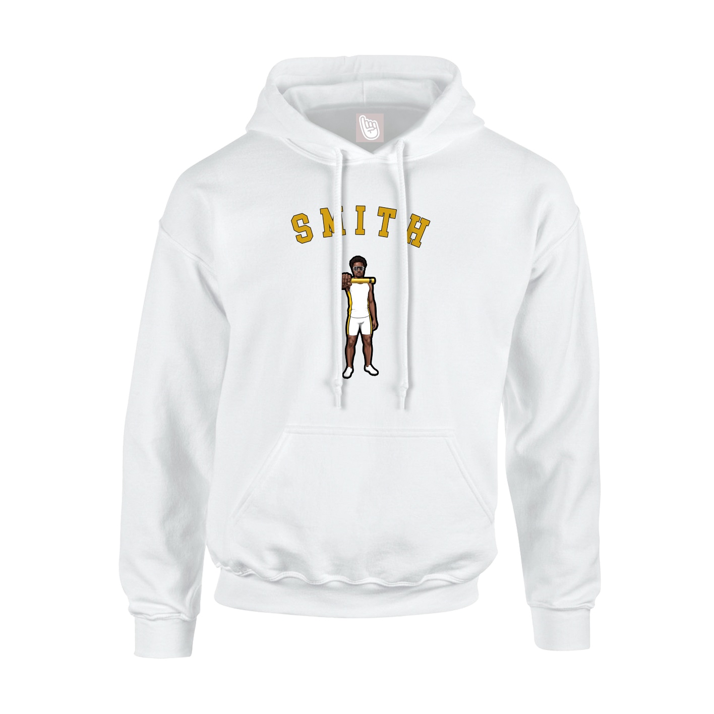 Youth Hoodie — Shirsey Arch in White