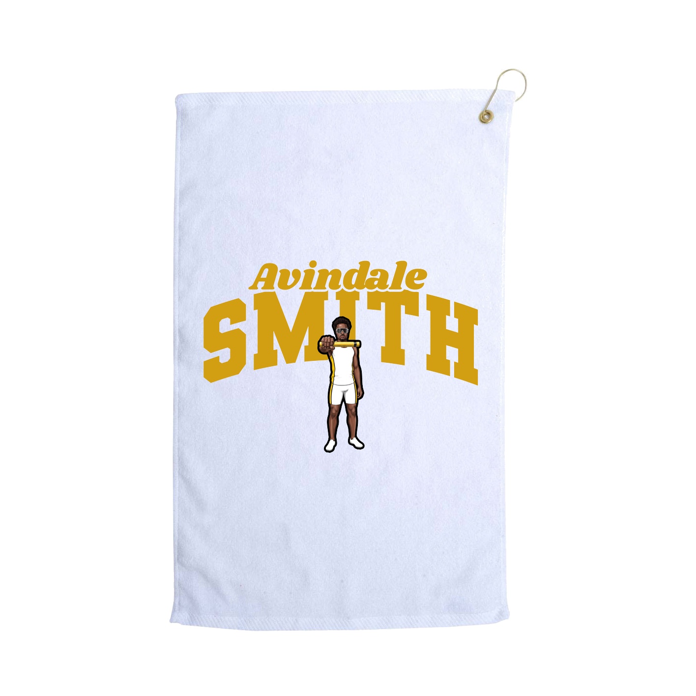 Golf Towel — Signature Arch in White