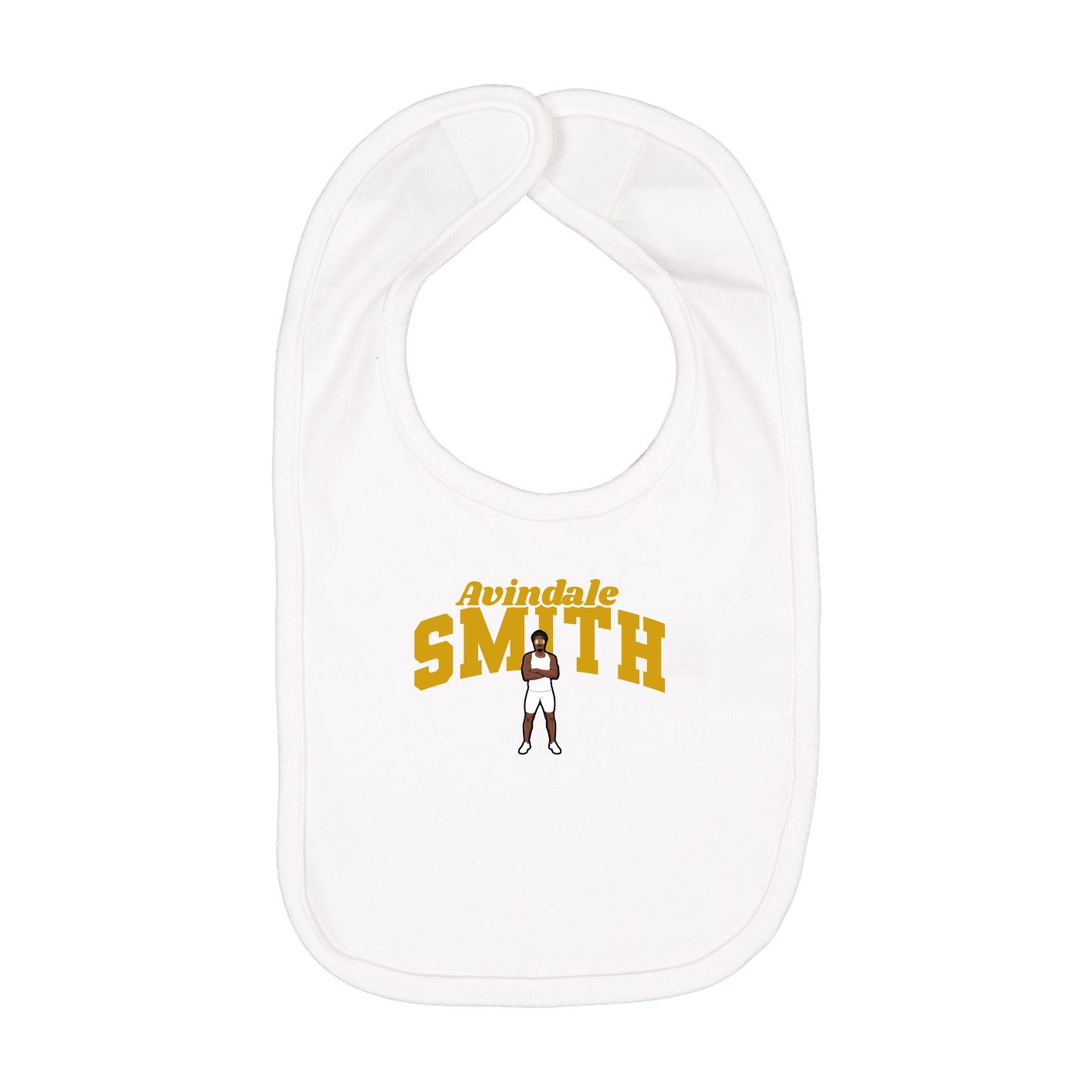 Infant Bib — Signature Arch in White