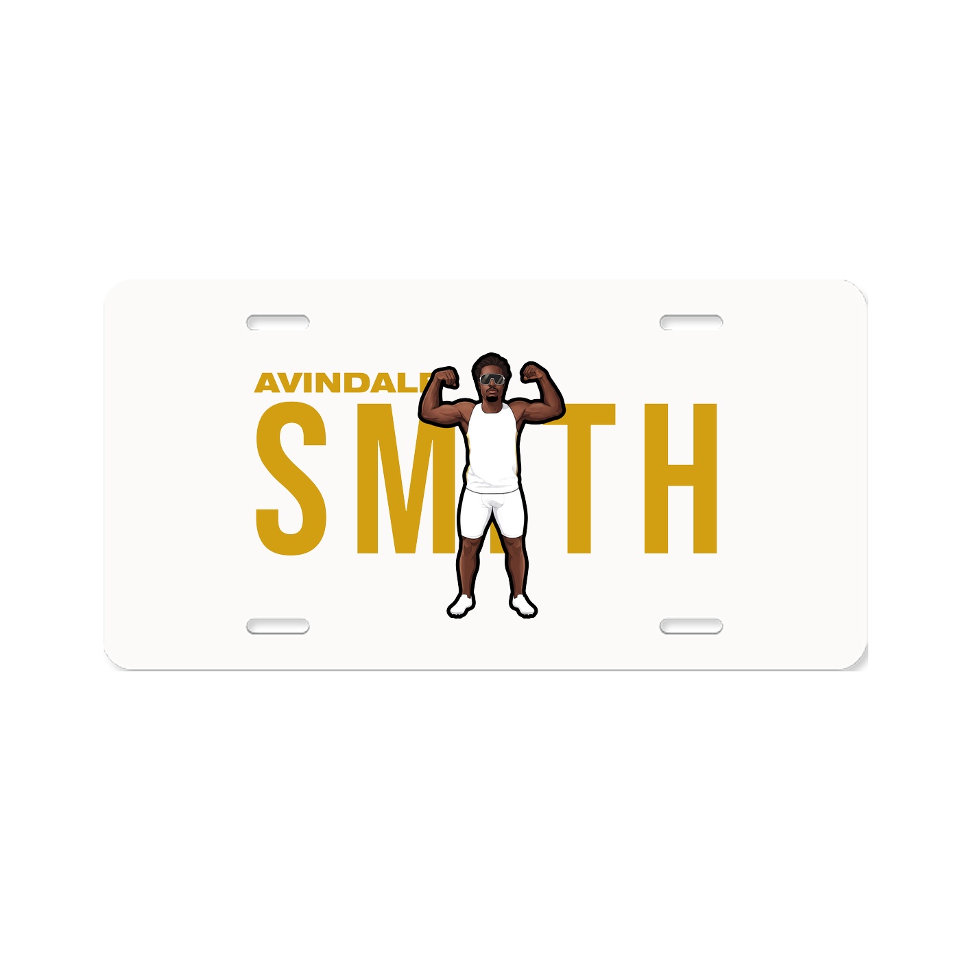 License Plate — Player Name in Classic