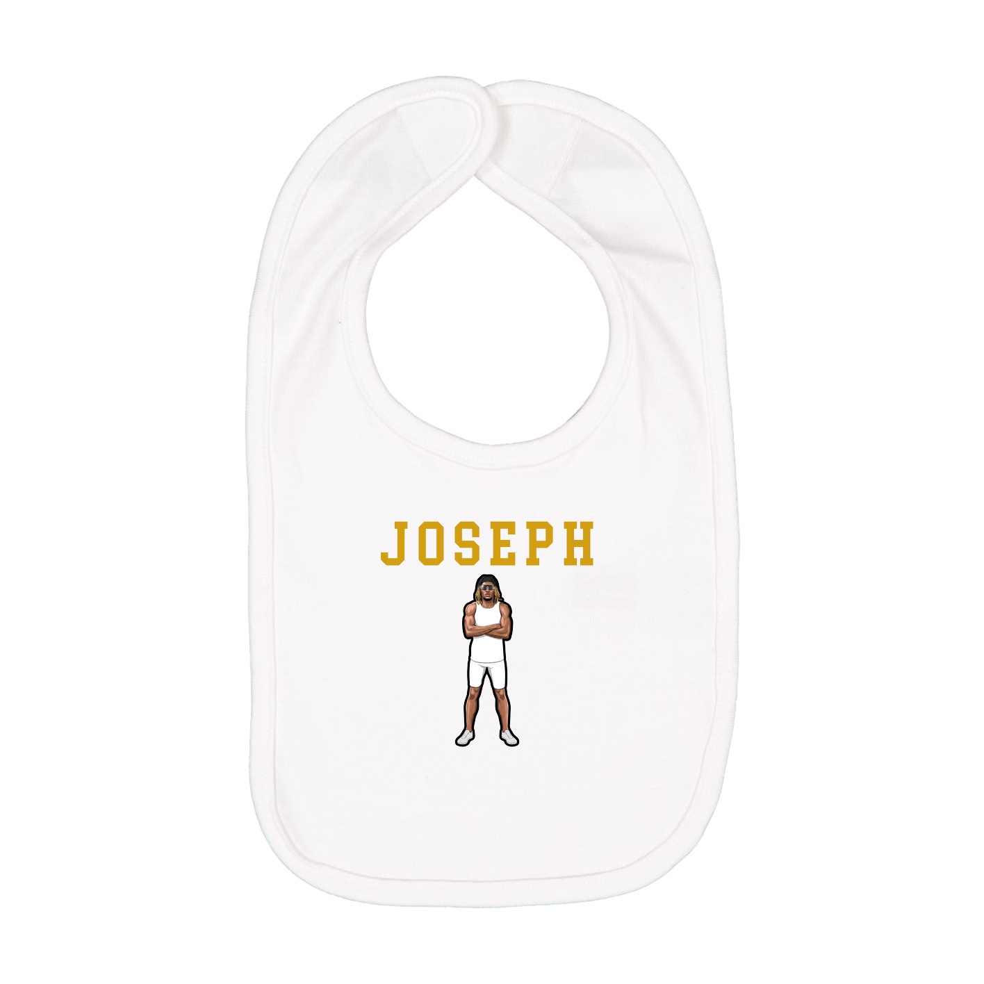 Infant Bib — Shirsey in White