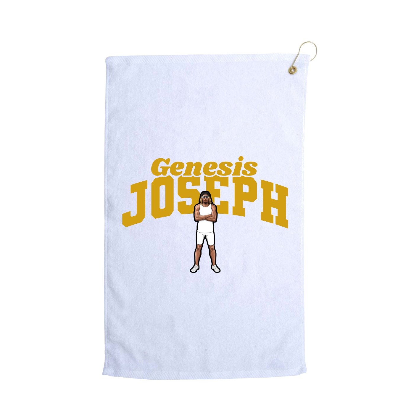 Golf Towel — Signature Arch in White
