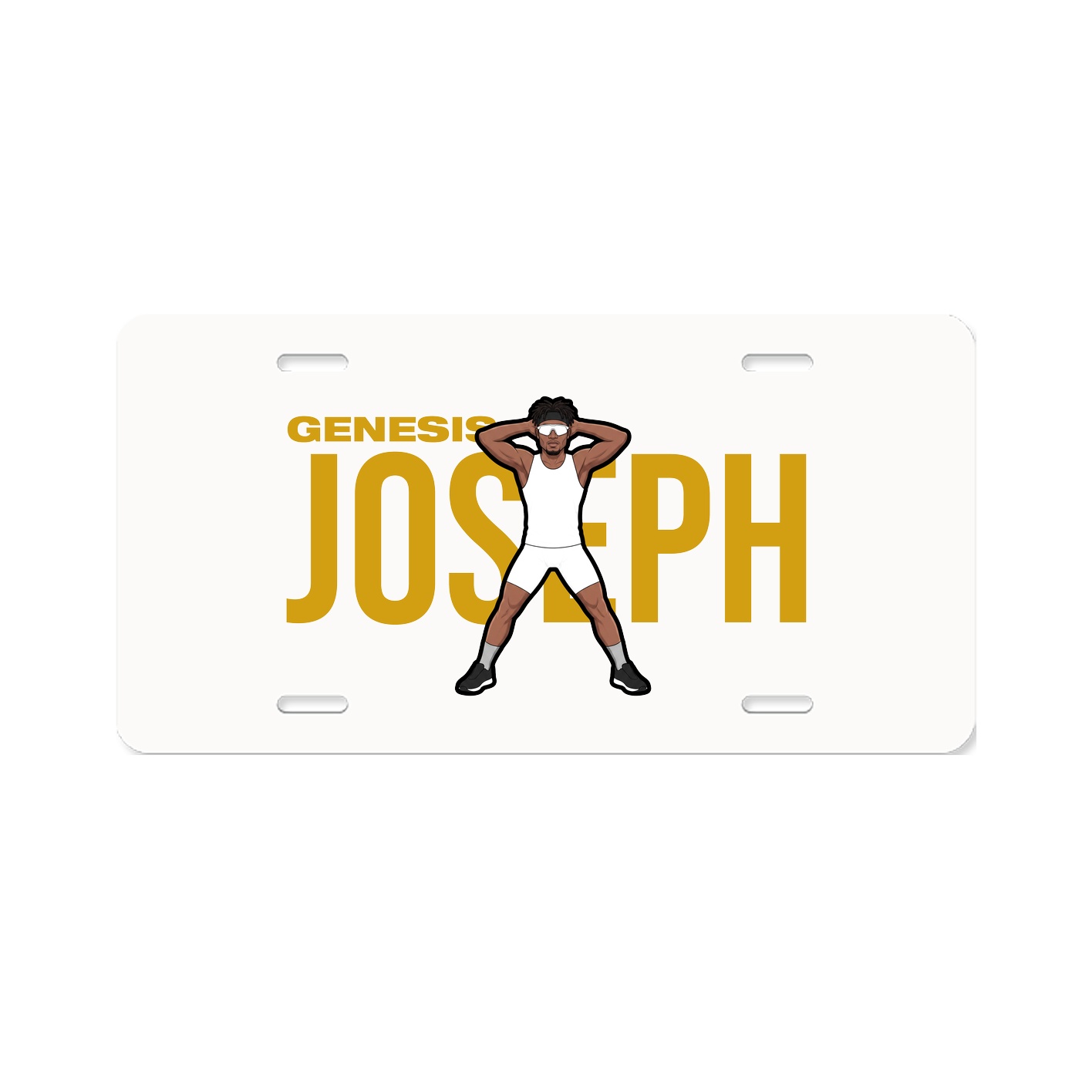 License Plate — Player Name in Classic