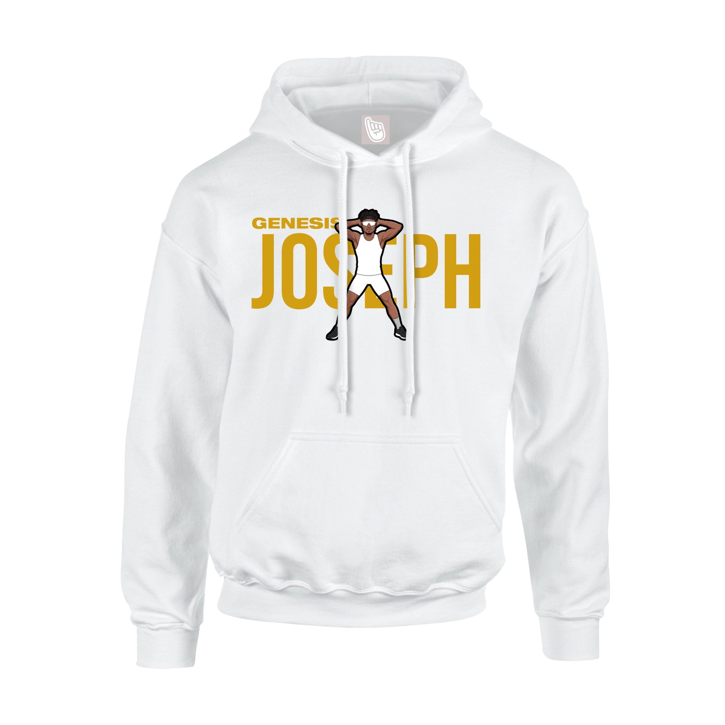 Youth Hoodie — Player Name in White