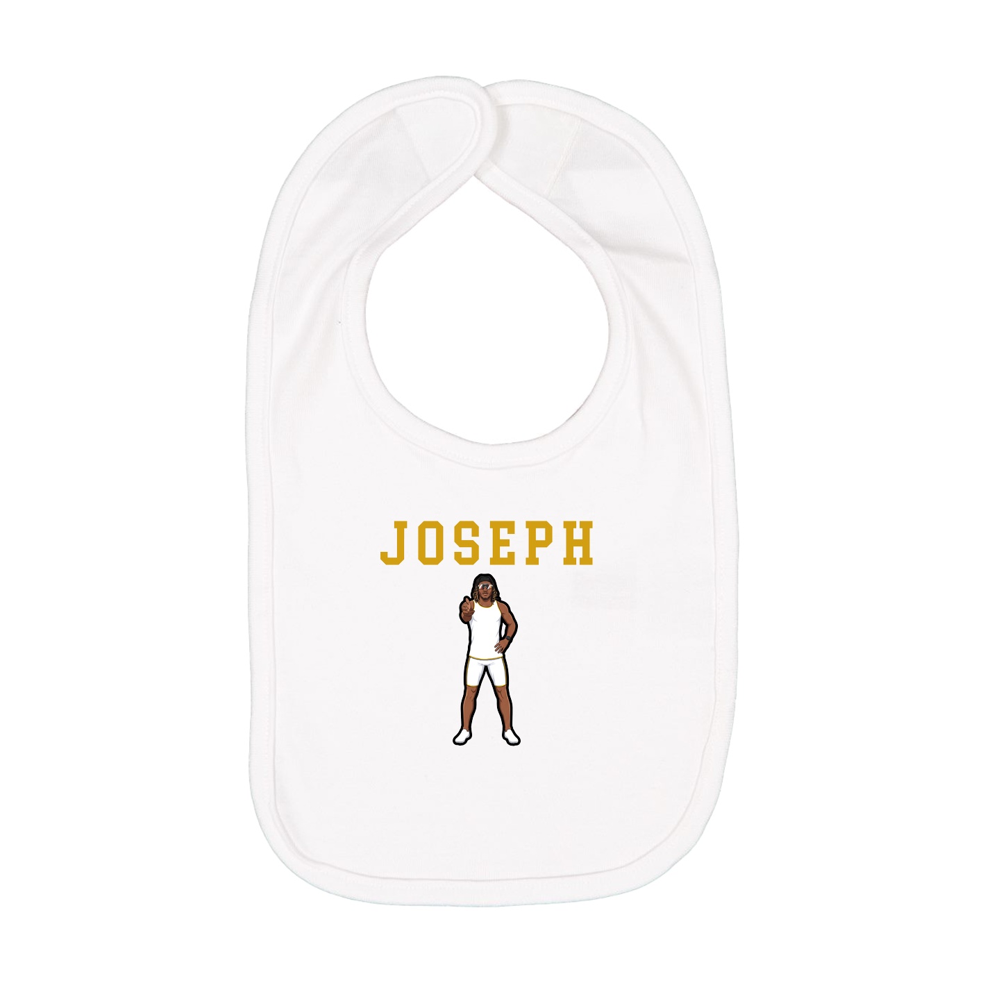 Infant Bib — Shirsey in White
