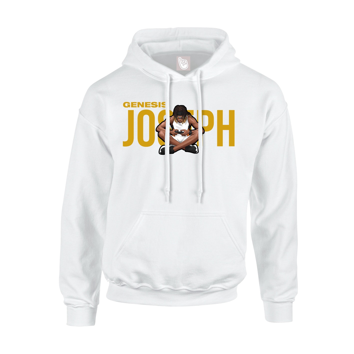 Youth Hoodie — Player Name in White