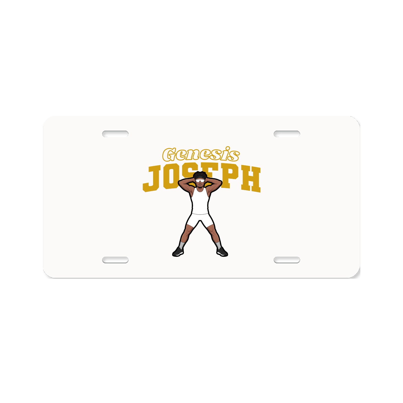License Plate — Name Arch in Classic