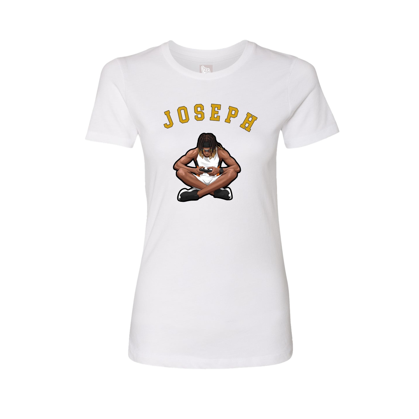 Fitted Women's Tee — Shirsey Arch in White