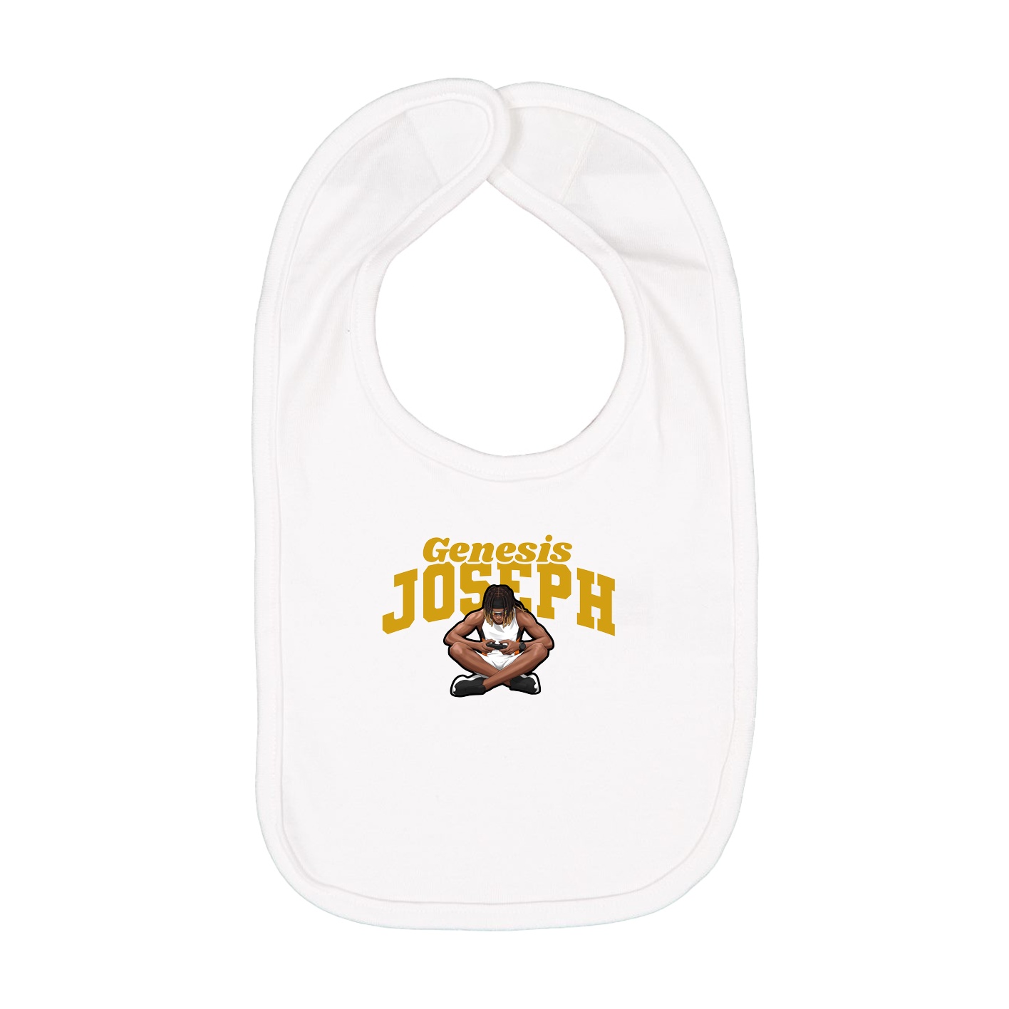 Infant Bib — Signature Arch in White