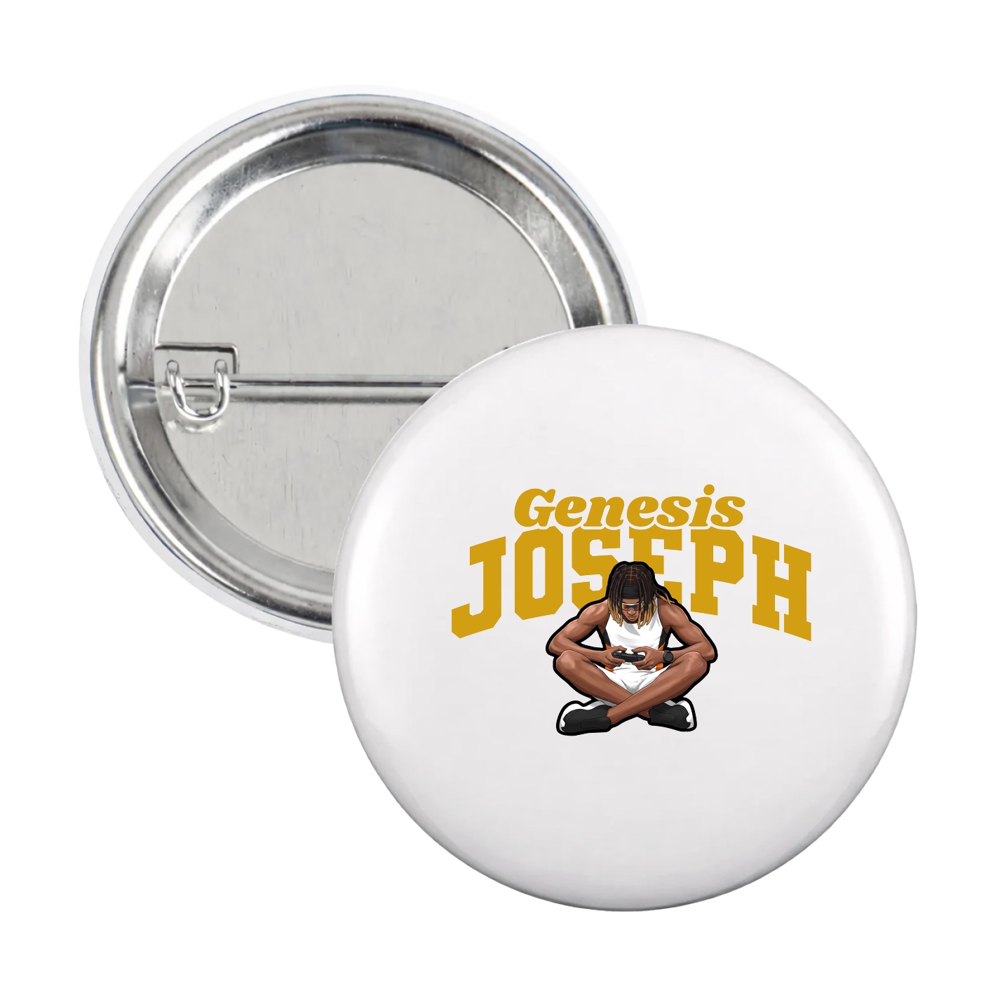 Game Day Button — Signature Arch in White