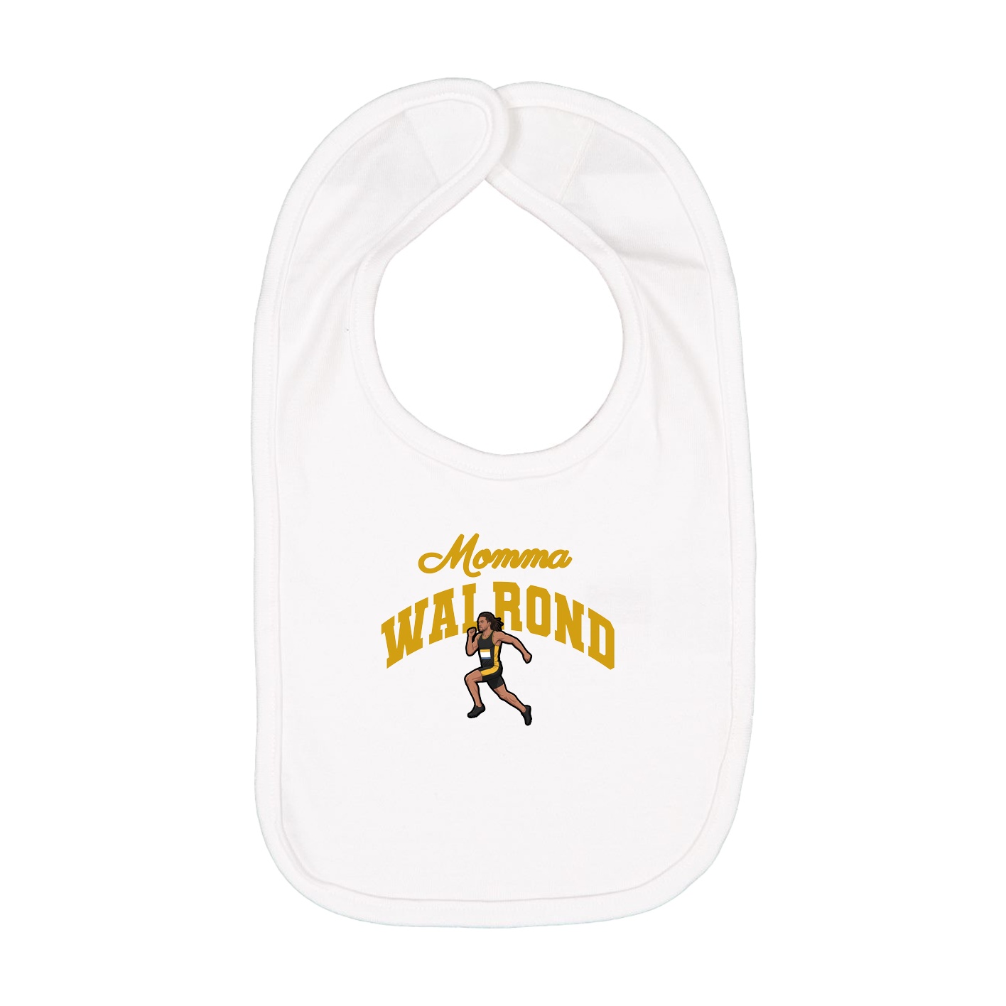 Infant Bib — Mothers Day Arch in White