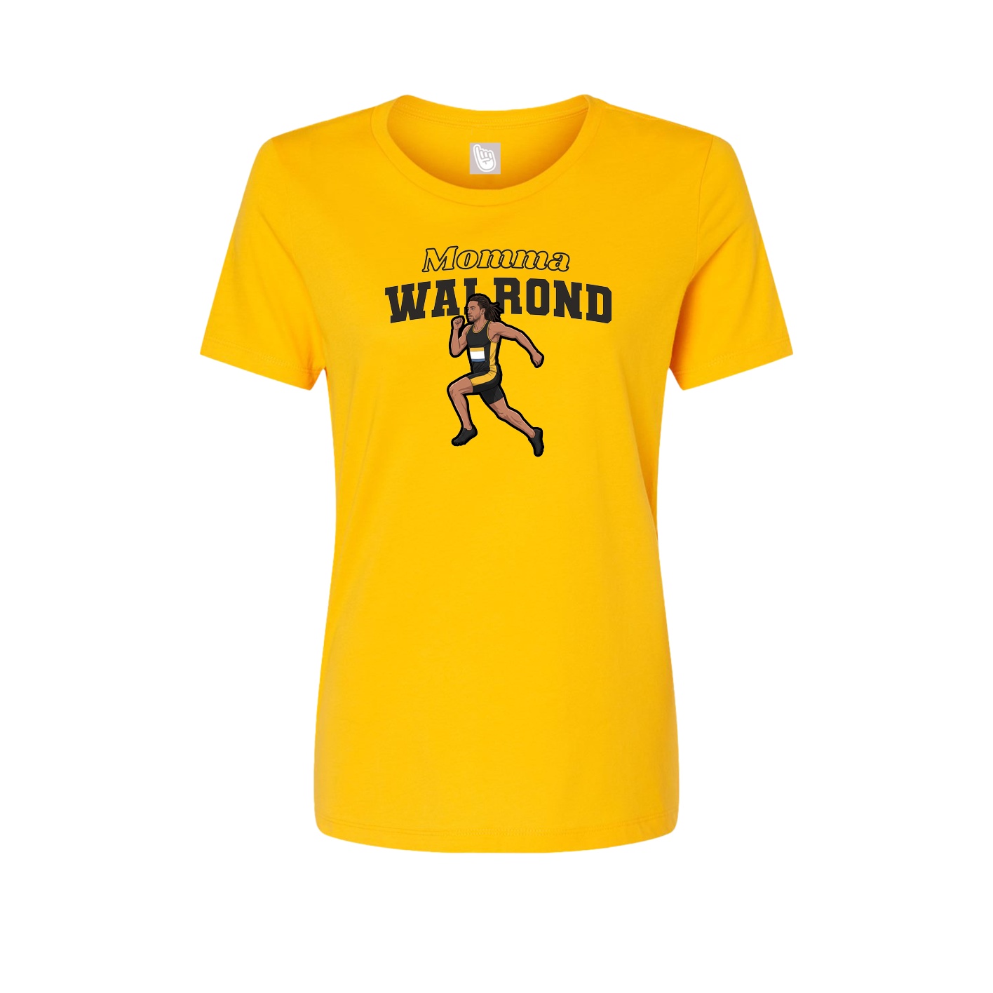 Womens Tee — Mothers Day Block in Gold