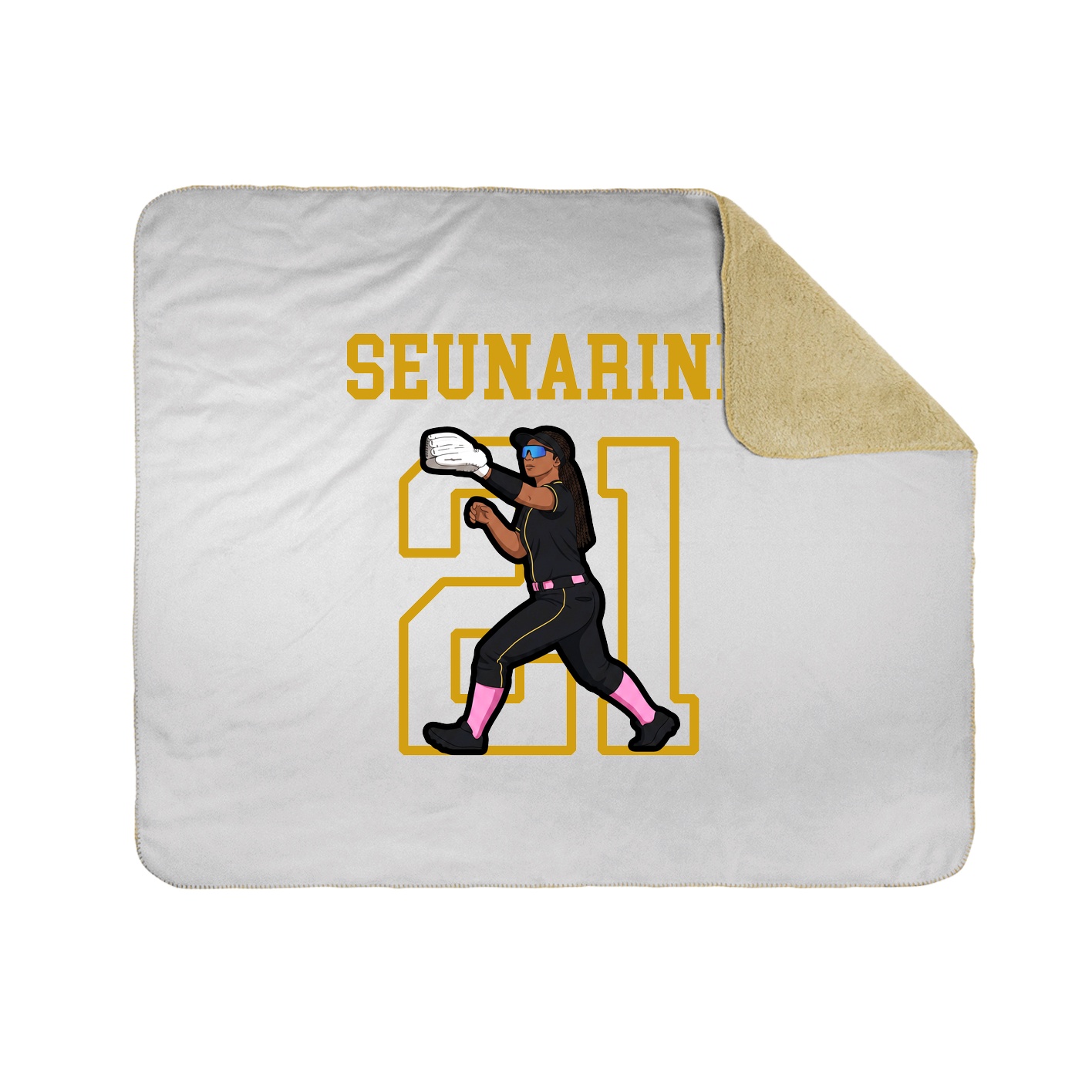 Throw Blanket — Shirsey in White