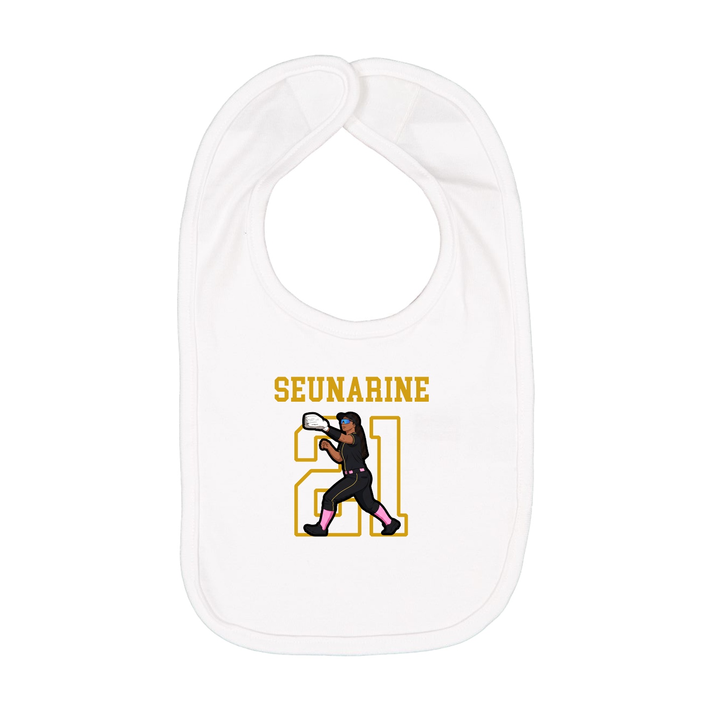 Infant Bib — Shirsey in White