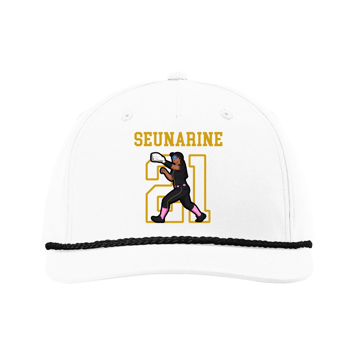 Five-Panel Classic Rope Cap — Shirsey in White