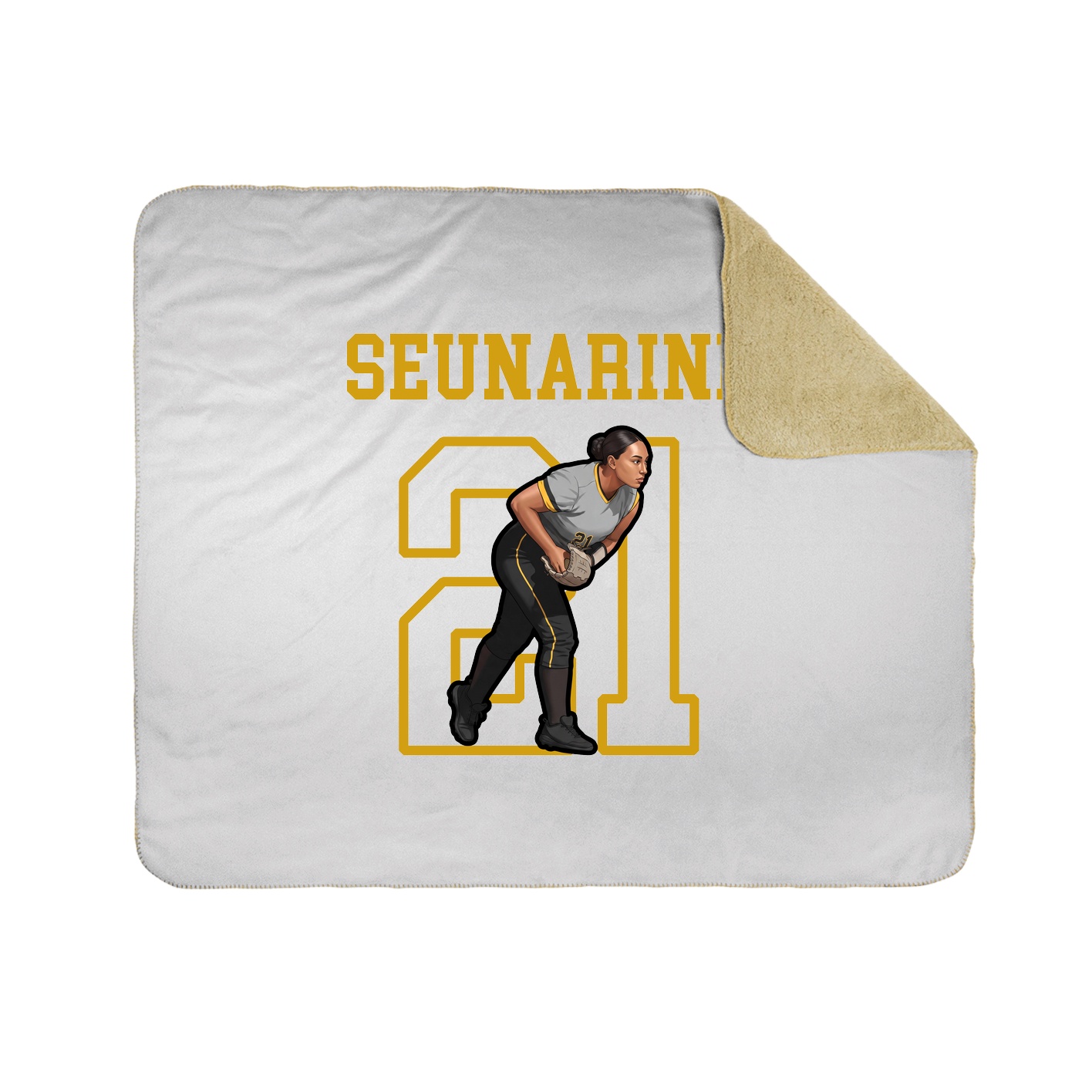 Throw Blanket — Shirsey in White