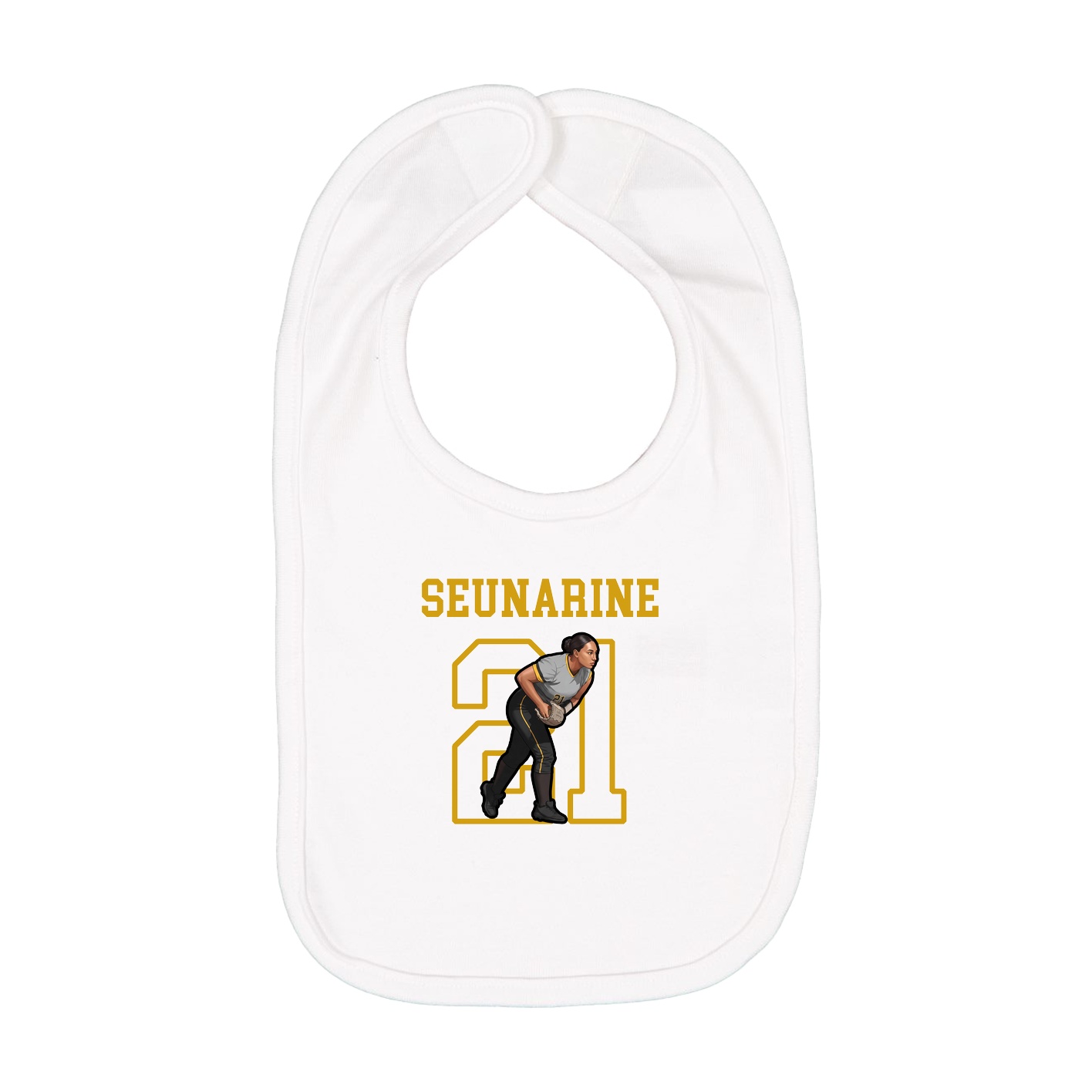 Infant Bib — Shirsey in White