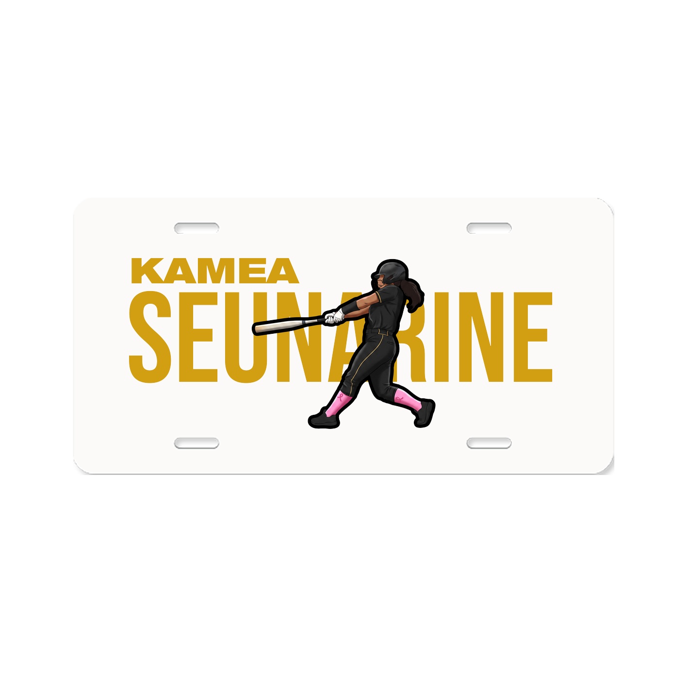 License Plate — Player Name in Classic