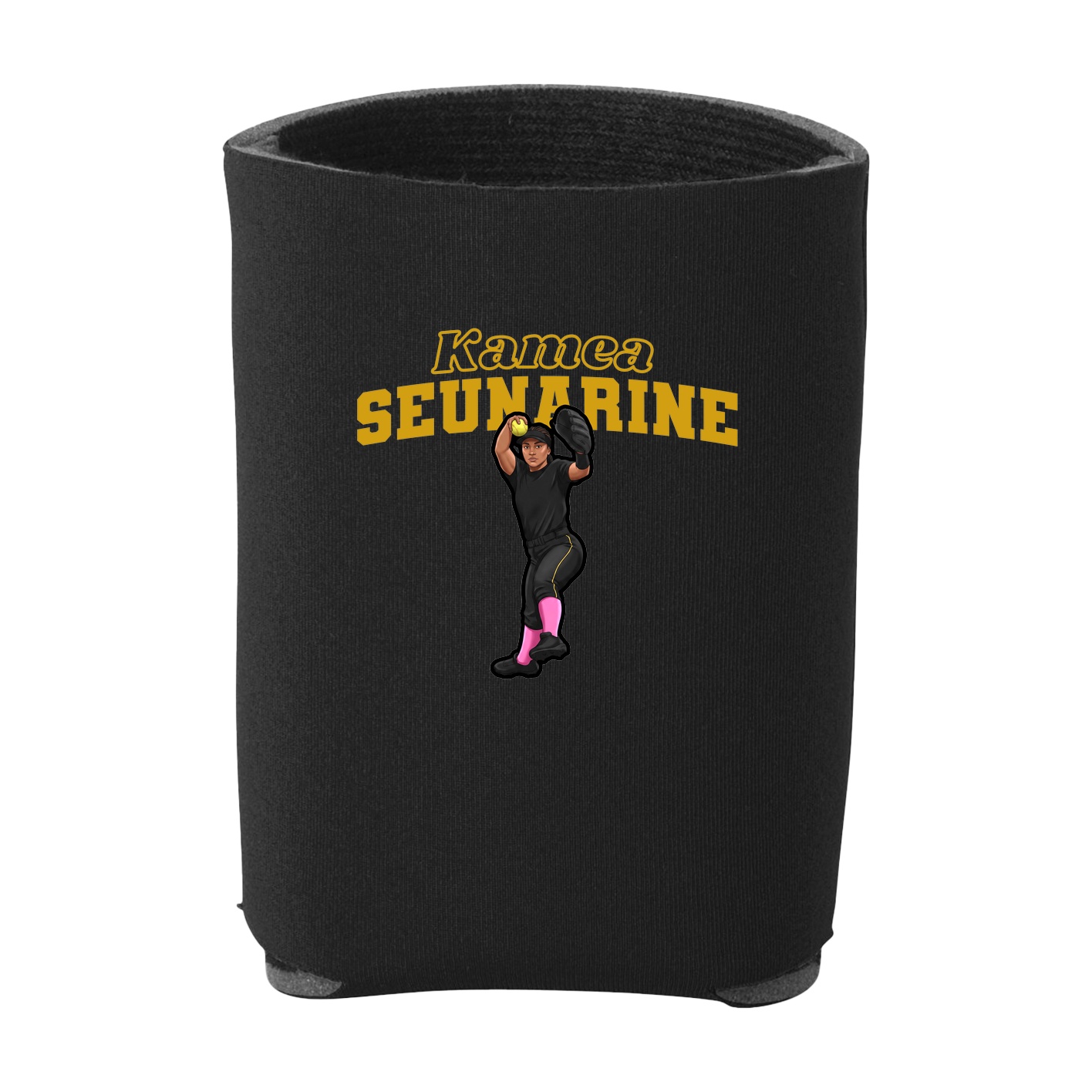 Can Holder — Name Arch in Black