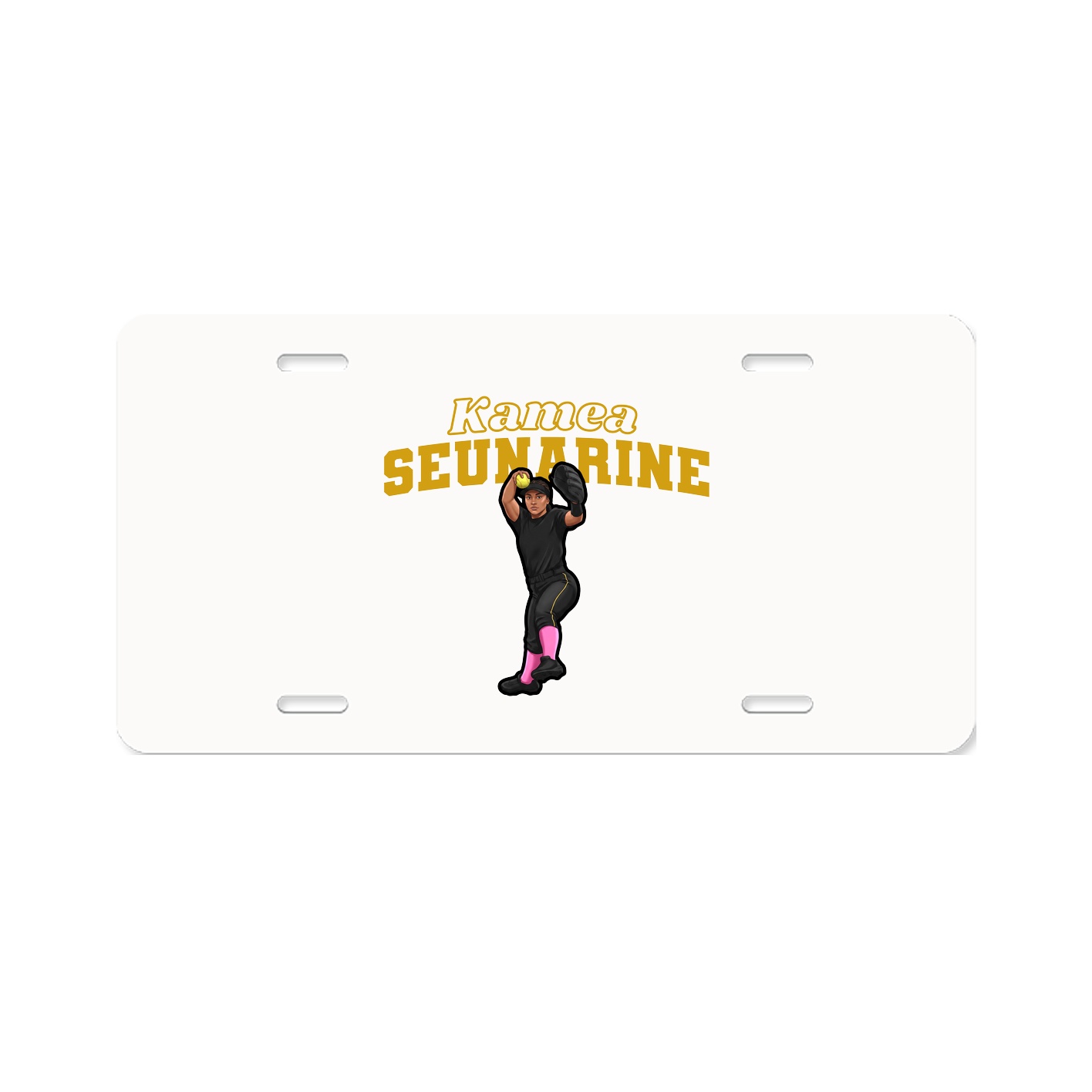 License Plate — Name Arch in Classic