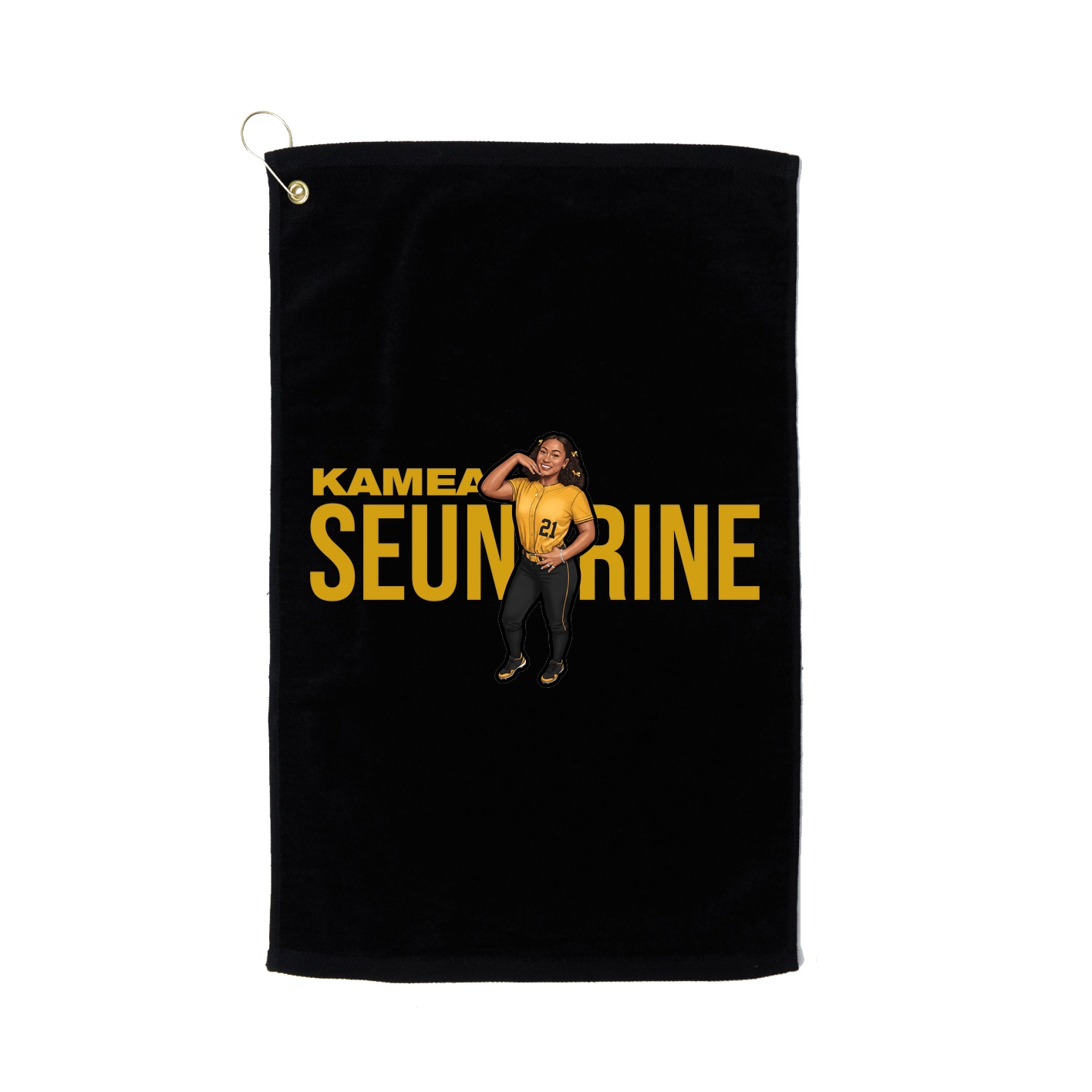 Golf Towel — Player Name in Black