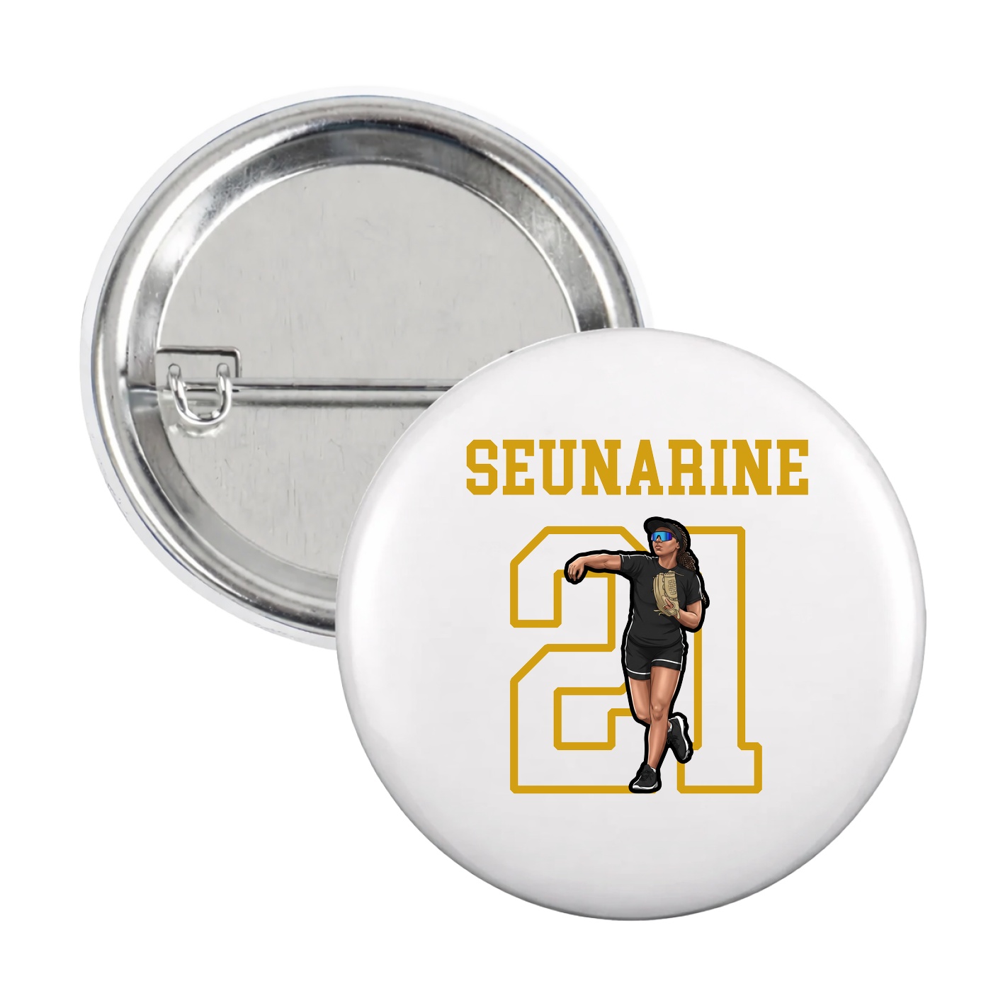 Game Day Button — Shirsey in White