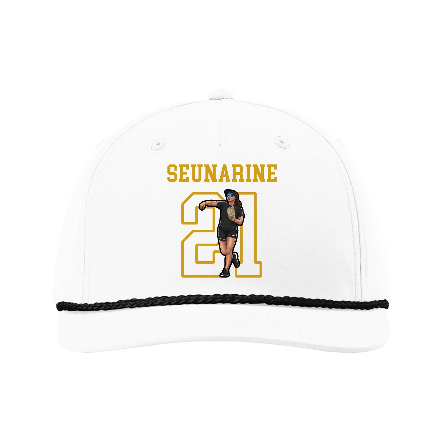 Five-Panel Classic Rope Cap — Shirsey in White