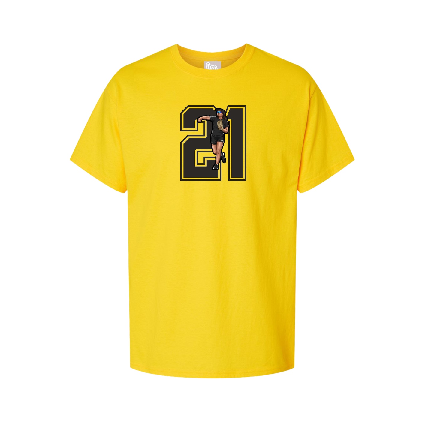 Youth Tee — Number in Gold