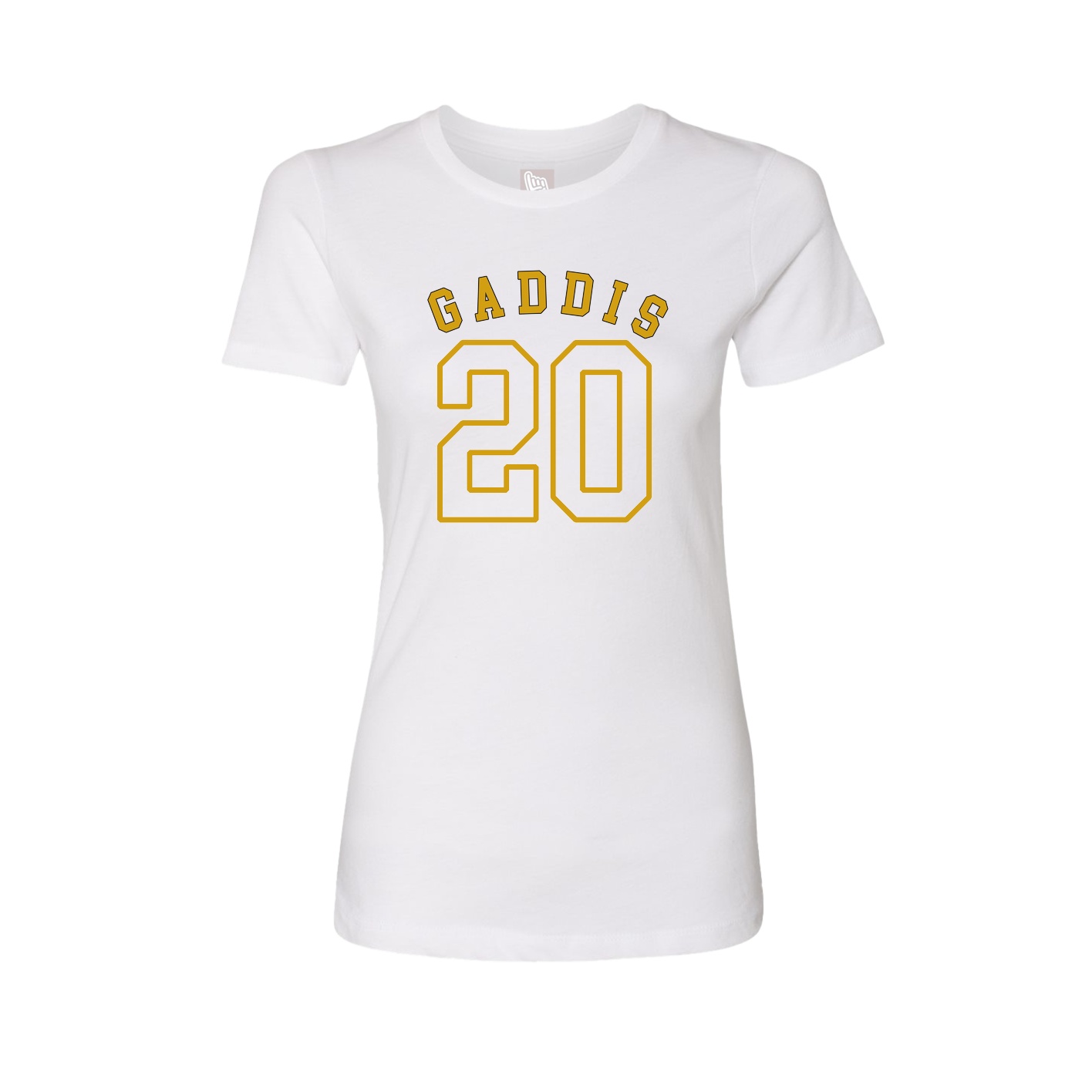 Fitted Women's Tee — Shirsey Arch in White