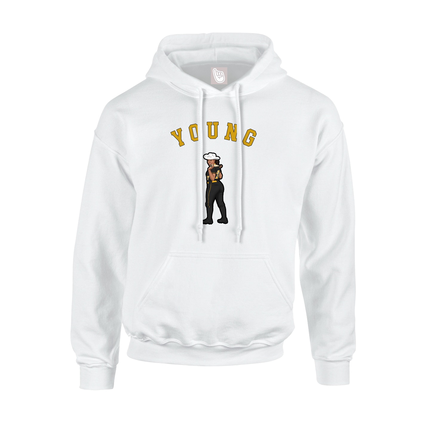 Hoodie — Shirsey Arch in White
