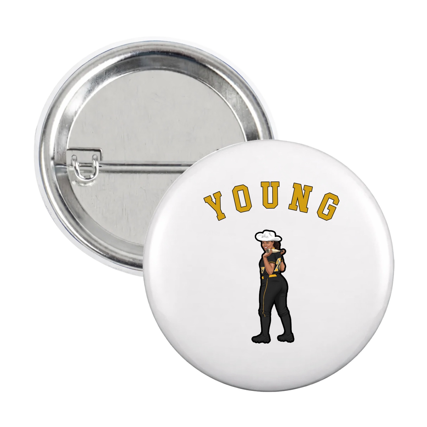 Game Day Button — Shirsey Arch in White