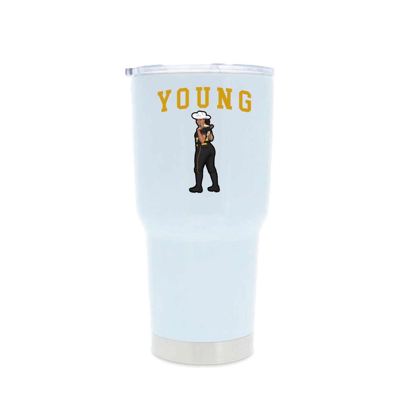 30oz Stainless Steel Tumbler — Shirsey in White