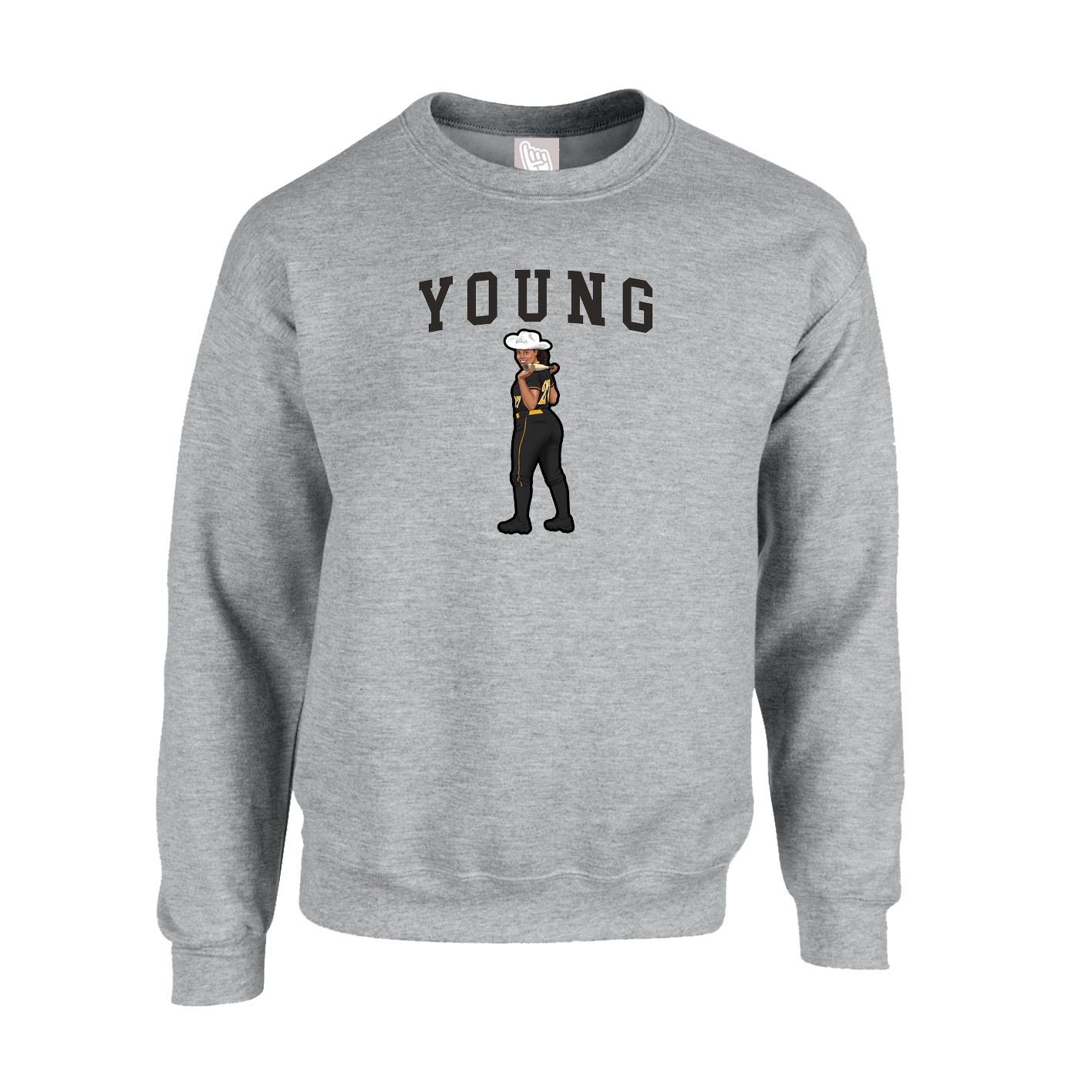 Fleece Crew — Shirsey in Grey