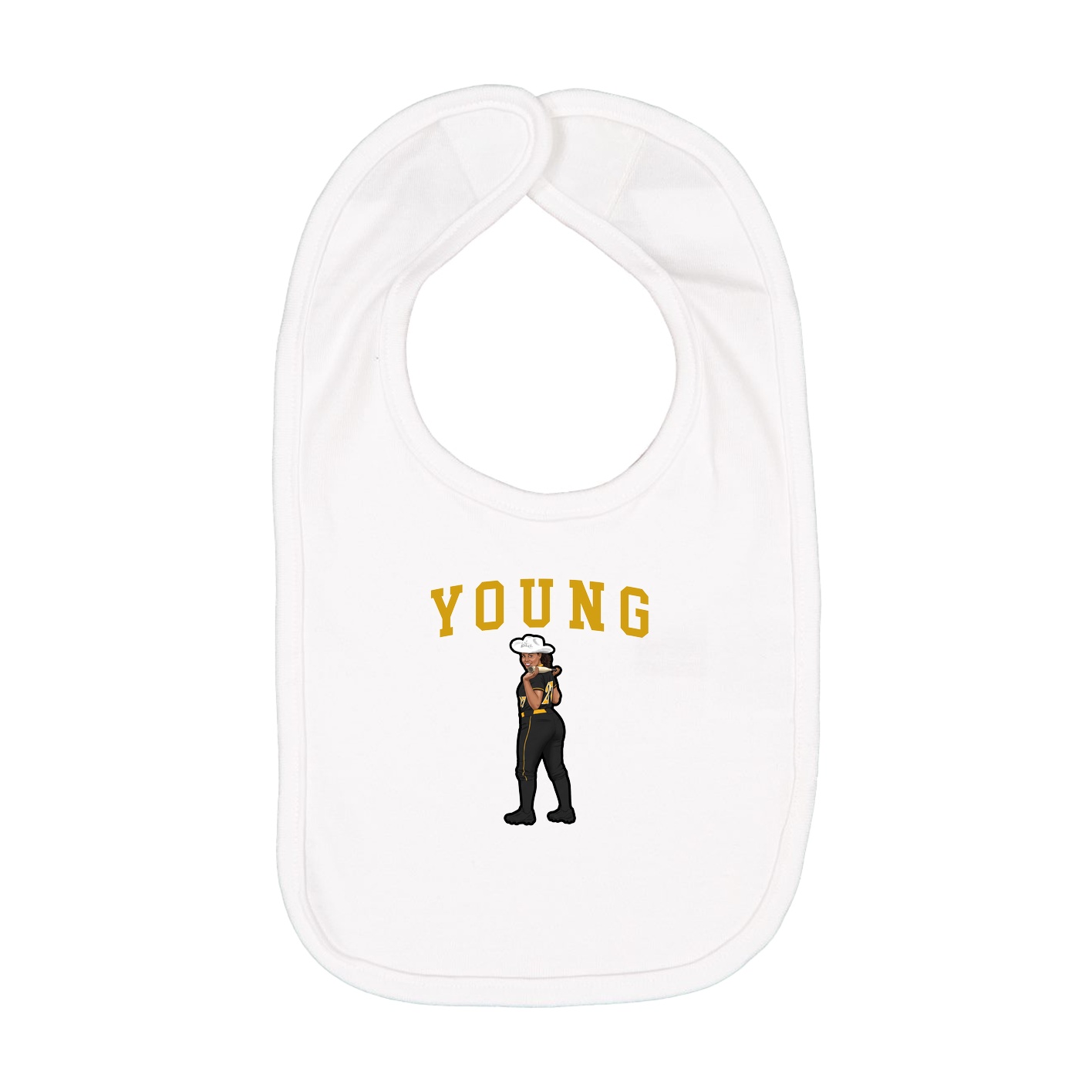 Infant Bib — Shirsey in White