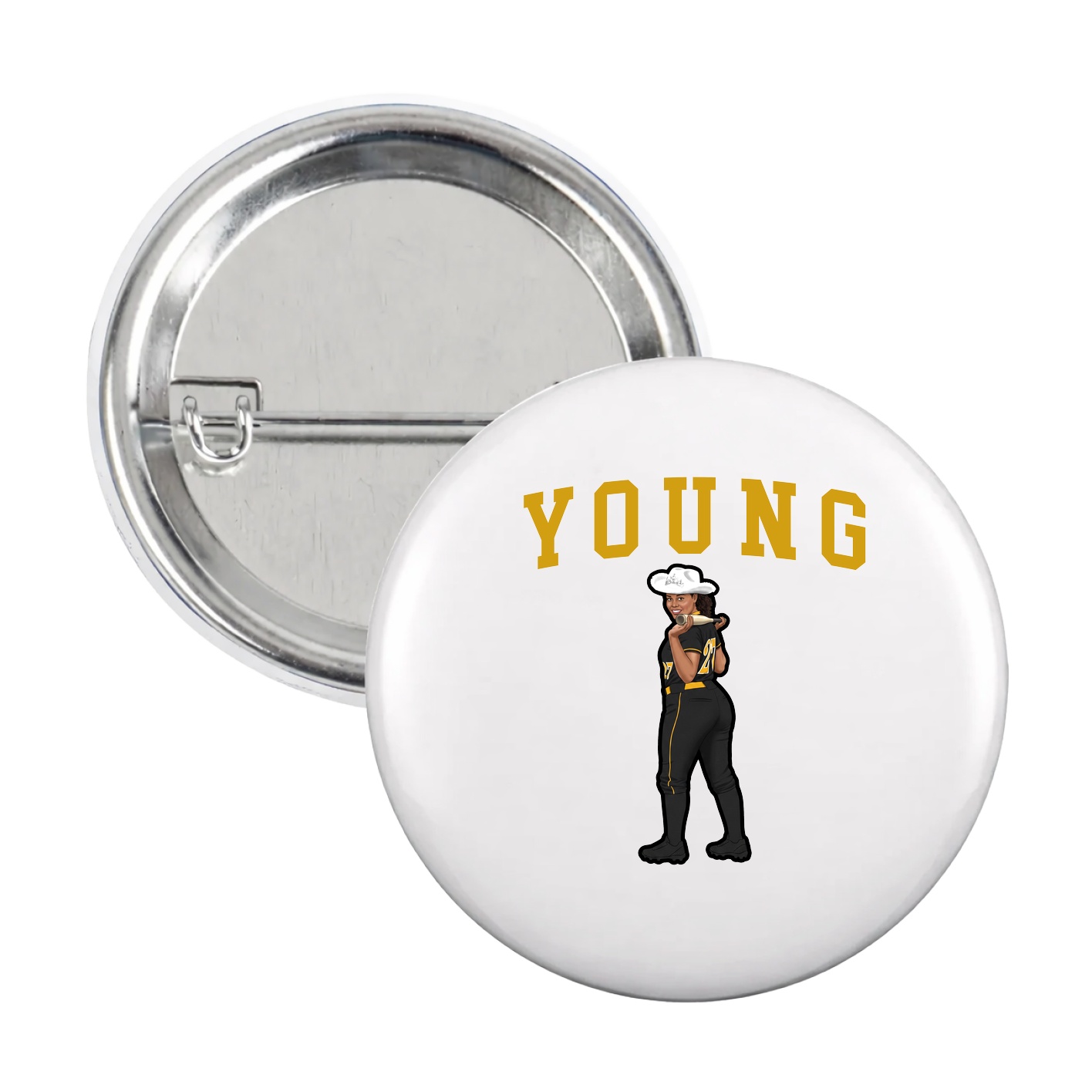 Game Day Button — Shirsey in White