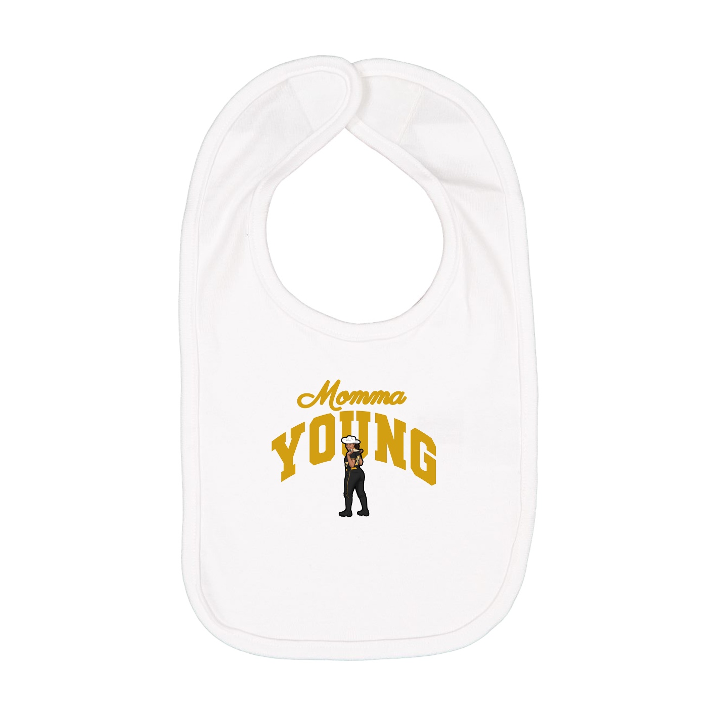 Infant Bib — Mothers Day Arch in White