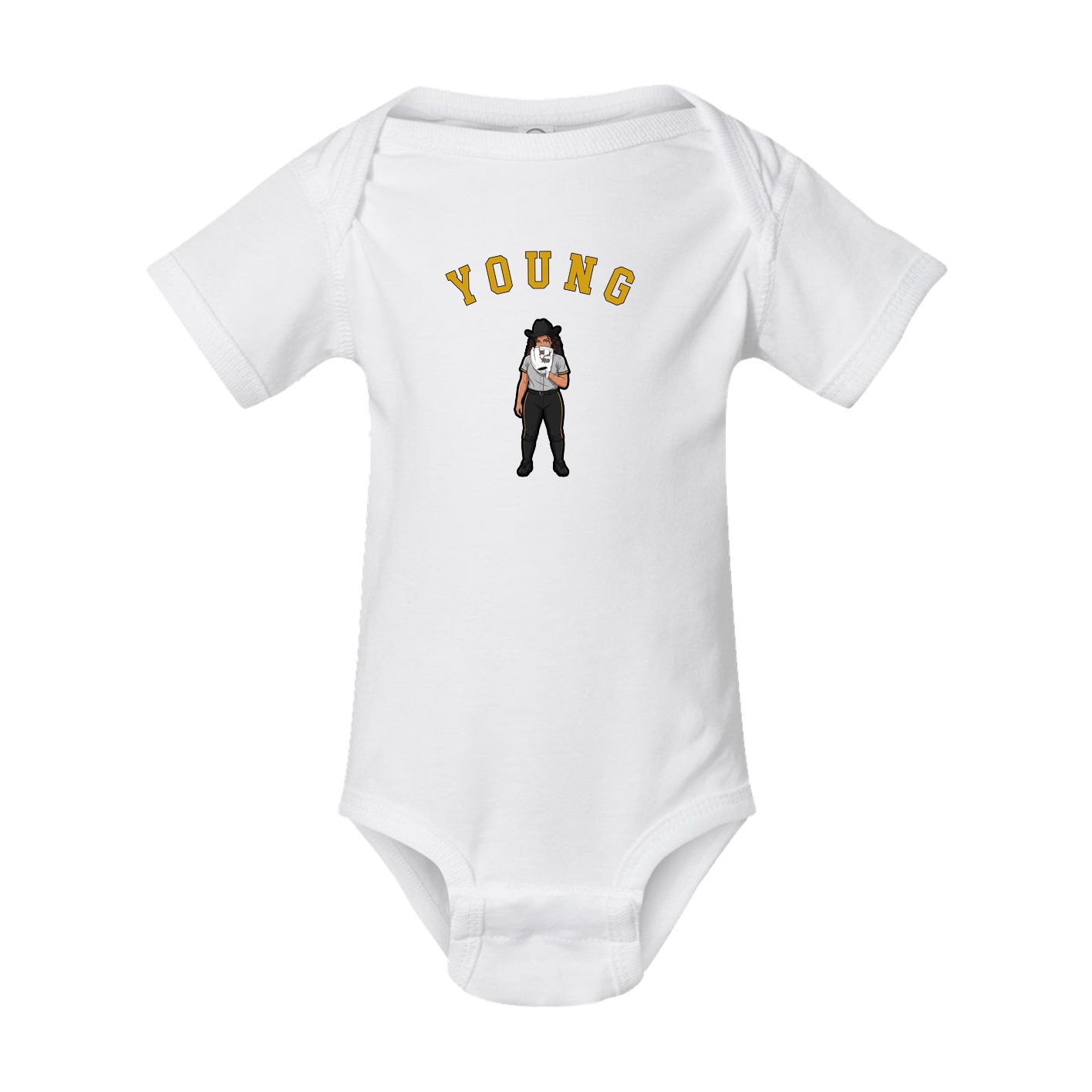 Baby Onesie — Shirsey Arch in White