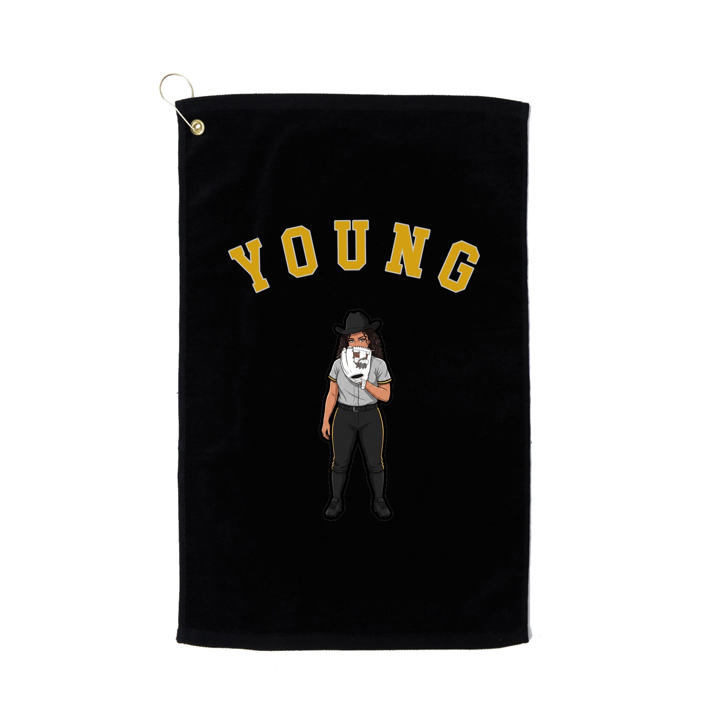 Golf Towel — Shirsey Arch in Black