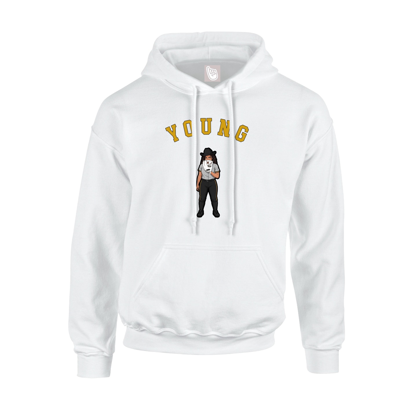 Hoodie — Shirsey Arch in White